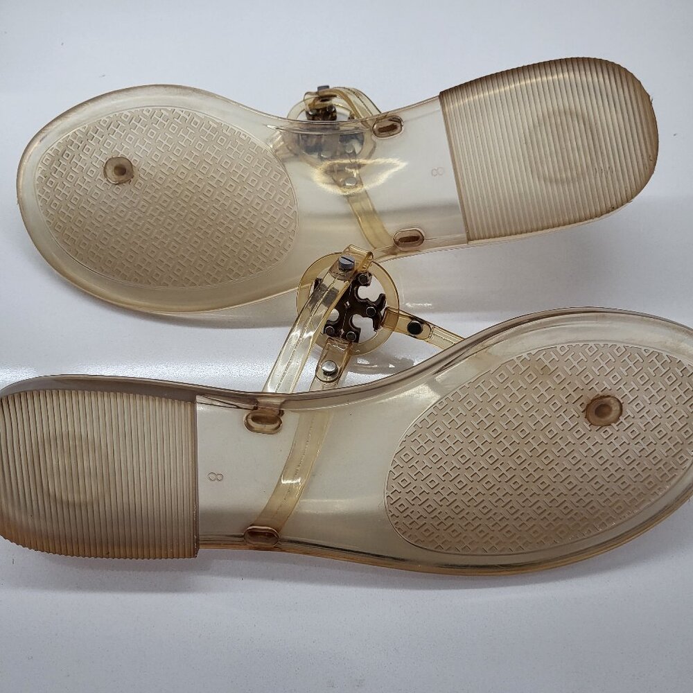 Tory Burch Miller Beige Jelly Thong Sandals - Picture 4 of 4